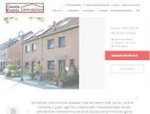 Tablet Screenshot of evertz-immobilien.de